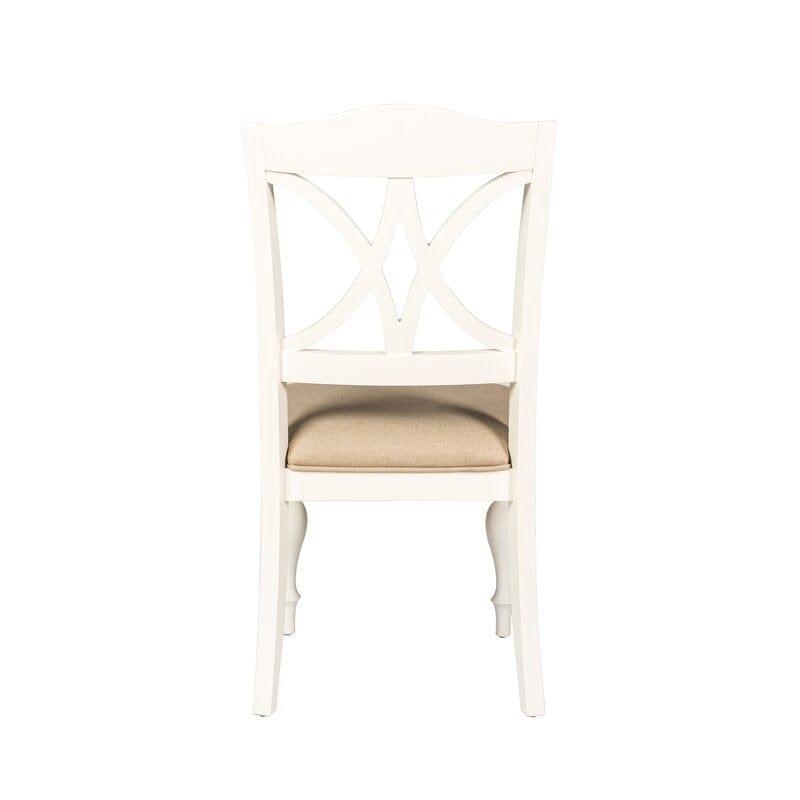 Wooden Cato Cross Back Side Dinning Chair (Set of 2)