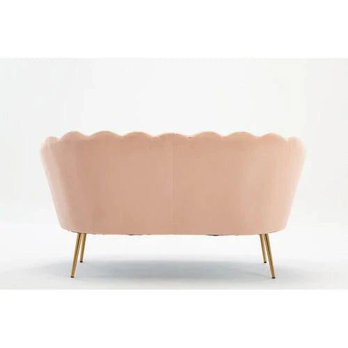 Velvet Flared Arm Loveseat