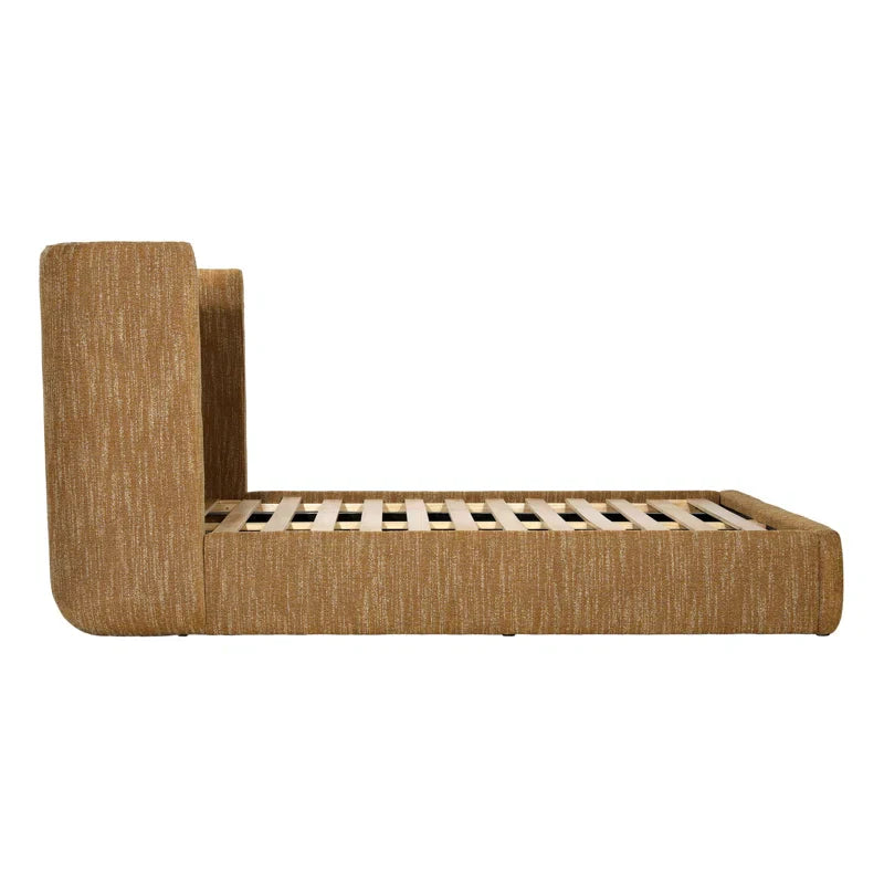 Clarisse Upholstered Wingback Bed