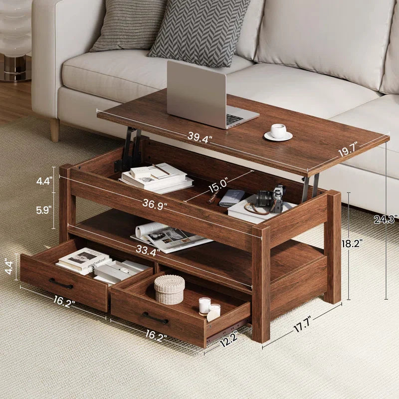 Coffee Table with Storage, Lift Top Coffee Table for Living Room