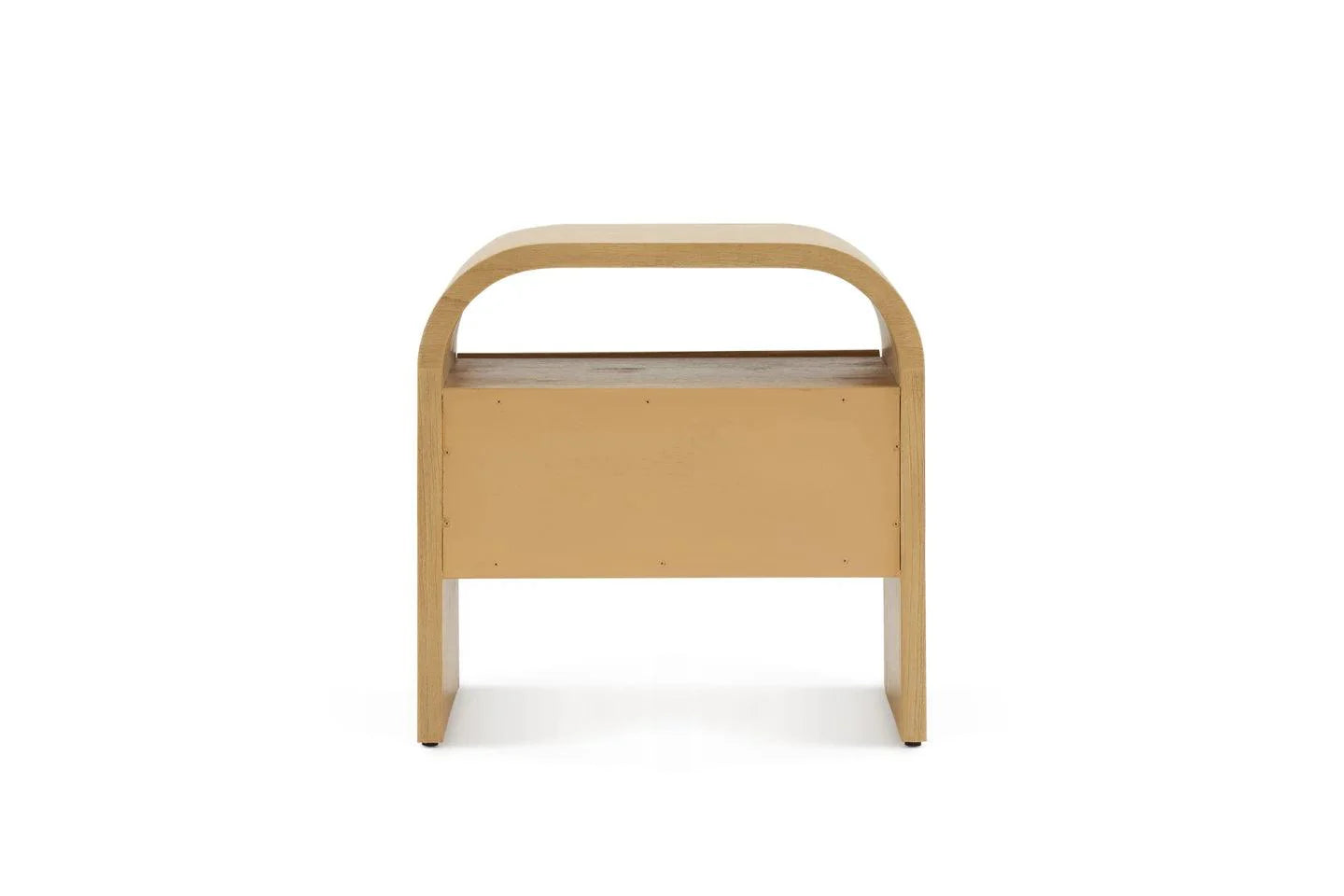 Engineered Wood Crescent 1-Drawer Nightstand