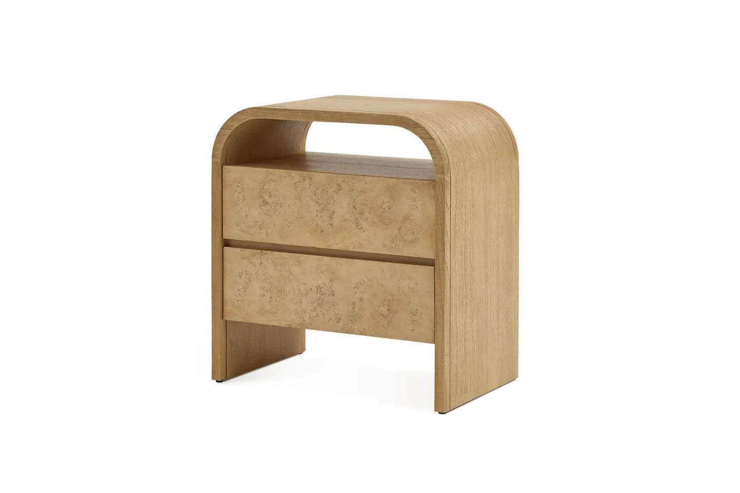 Crescent 2-Drawer Nightstand