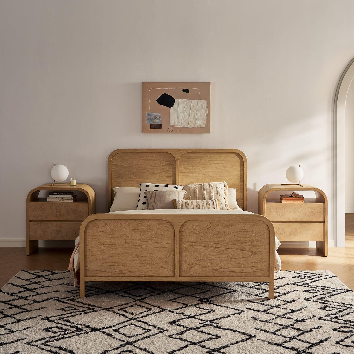 Crescent 2-Drawer Nightstand