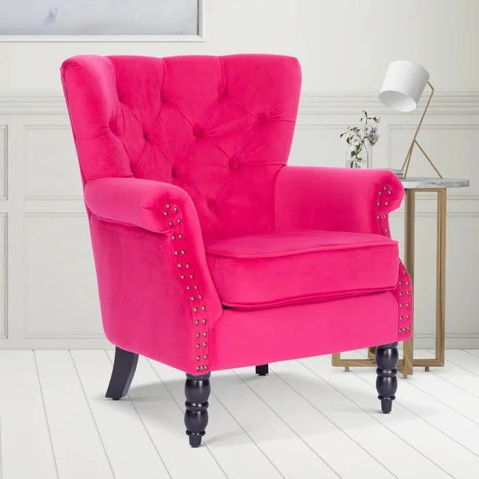 Devlin Wide Tufted Wingback Chair