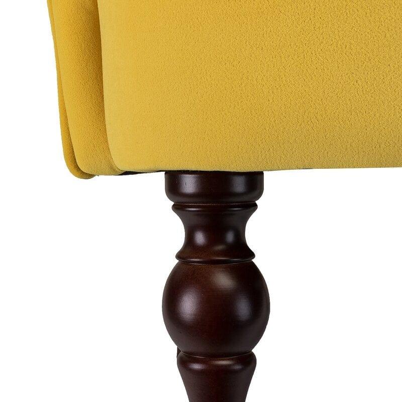 Wide Tufted Velvet Armchair