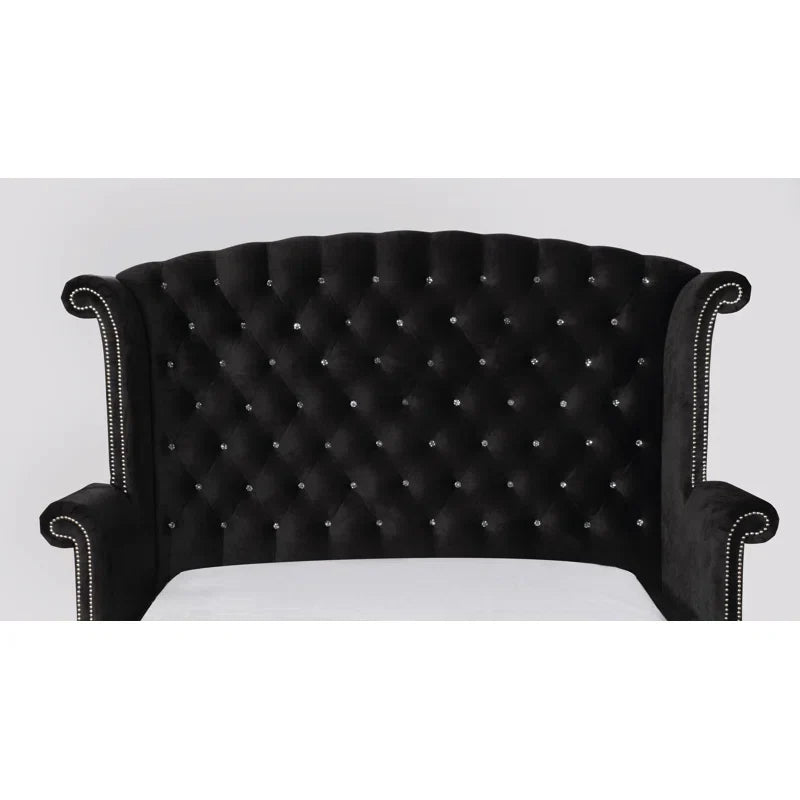 Dilbeck Upholstered Wingback Bed