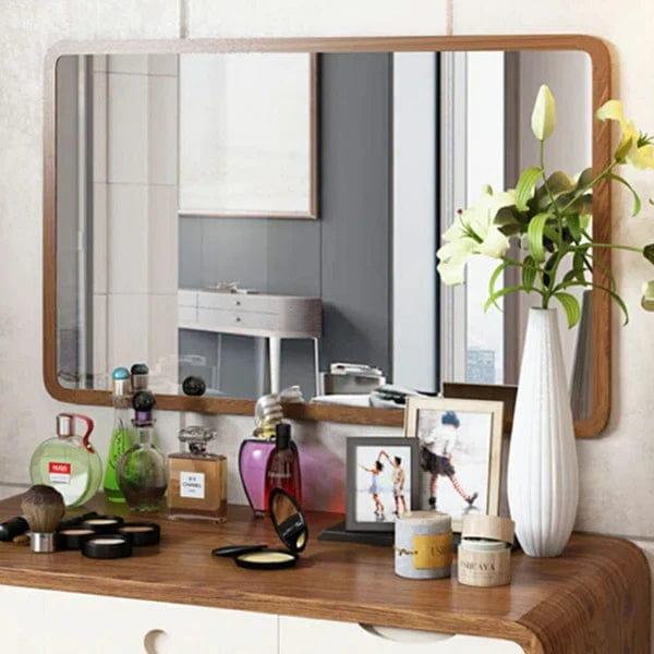 Modern Vintage Makeup Vanity Table with Mirror & 5 Drawers – Perfect for Women & Girls