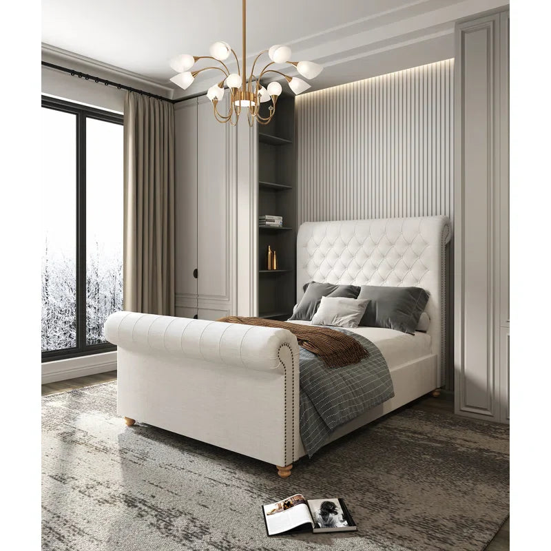 Giovani Upholstered Sleigh Bed