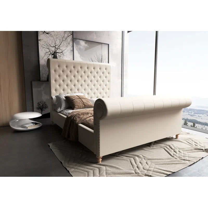 Giovani Upholstered Sleigh Bed
