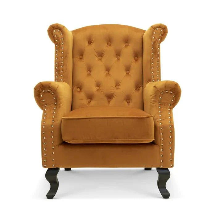 Hayden Wide Tufted Velvet Chair