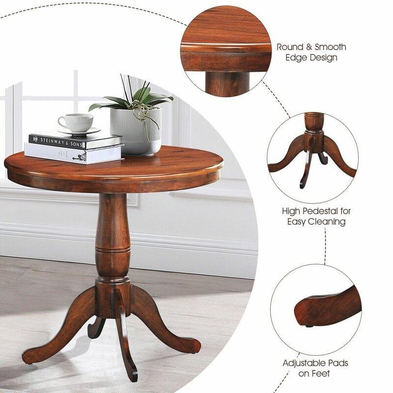 Wooden Sheesham Wood Round Dinning Table