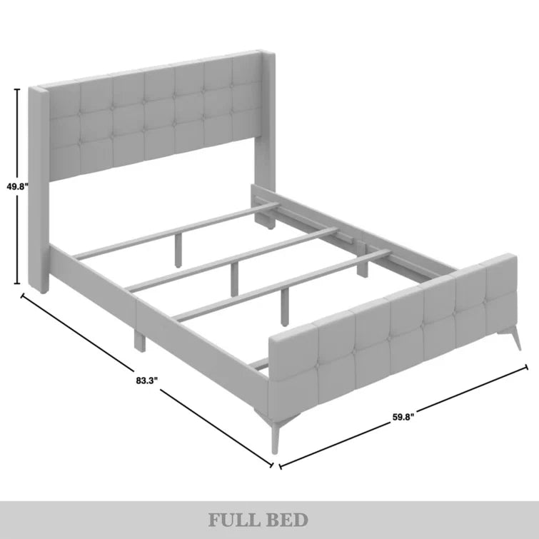 Karmane Upholstered Wingback Bed