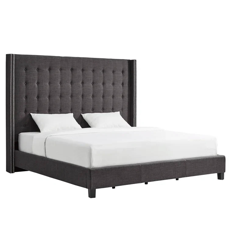 Kaster Upholstered Wingback Bed