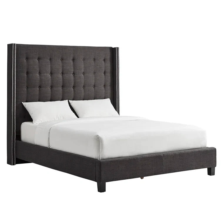 Kaster Upholstered Wingback Bed