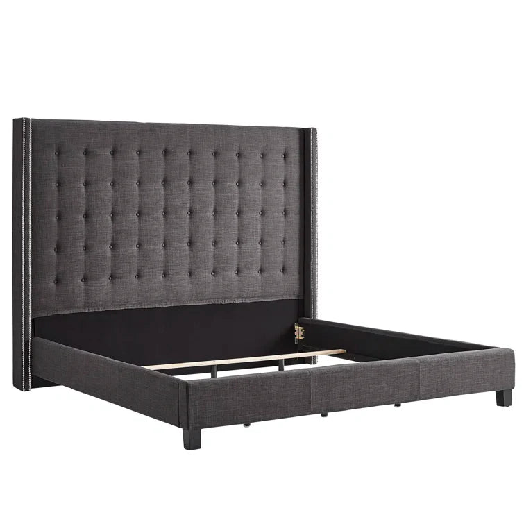 Kaster Upholstered Wingback Bed