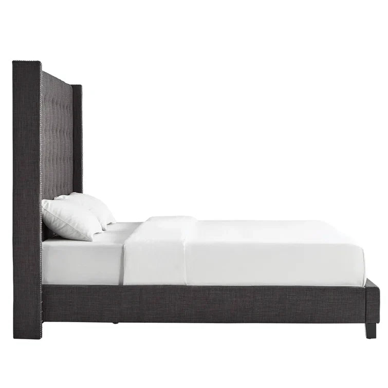 Kaster Upholstered Wingback Bed