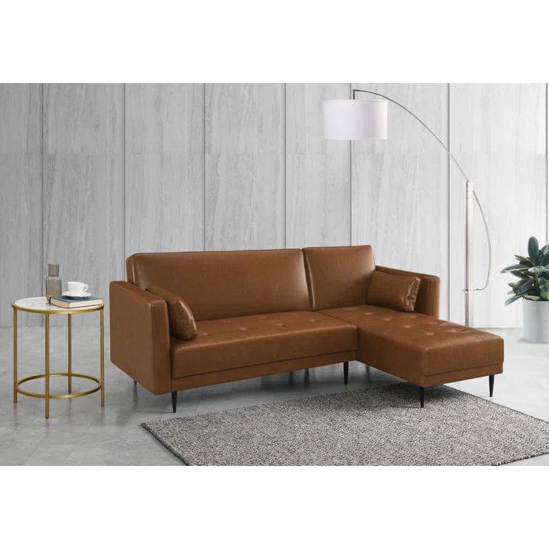 Kishanna Vegan Leather Corner Sofa Chaise