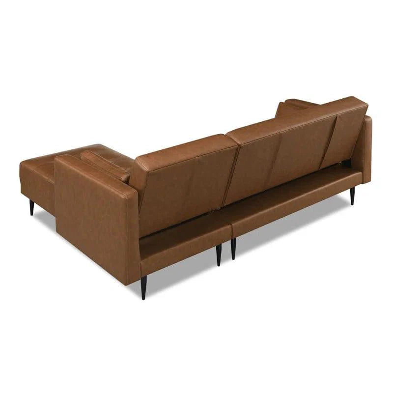 Kishanna Vegan Leather Corner Sofa Chaise