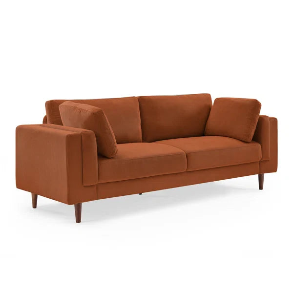 Mid-Century Fabric Sofa – 2-Seater