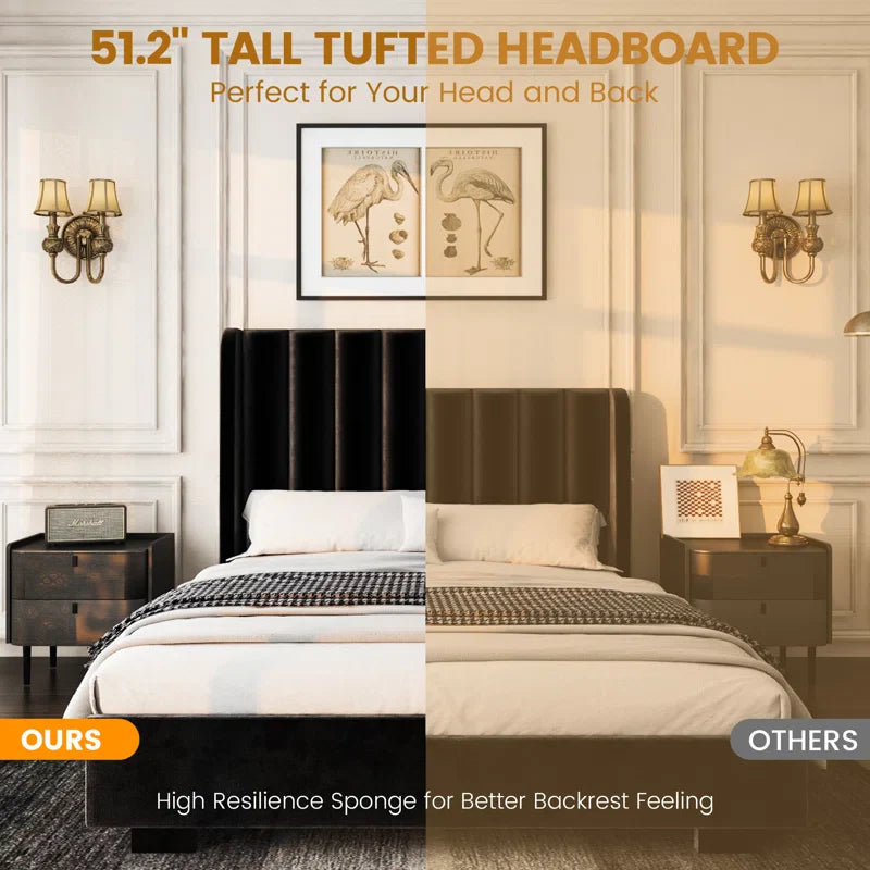 Classic Comfort Lift-Up Storage Bed Frame with 51