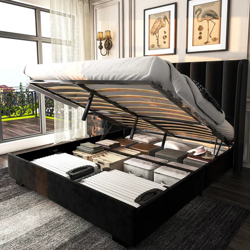 Classic Comfort Lift-Up Storage Bed Frame with 51