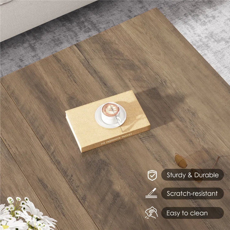 Farmhouse Square Storage Coffee Table with Hinged Lift Top