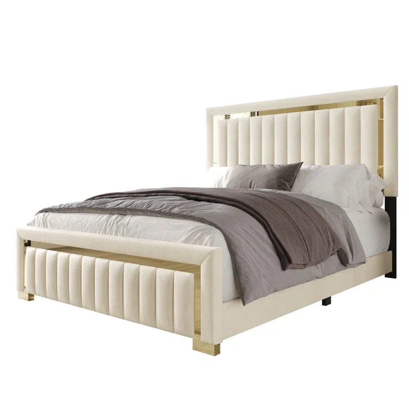 Lyn Upholstered Panel Bed