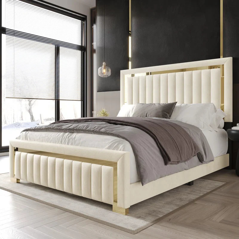 Lyn Upholstered Panel Bed