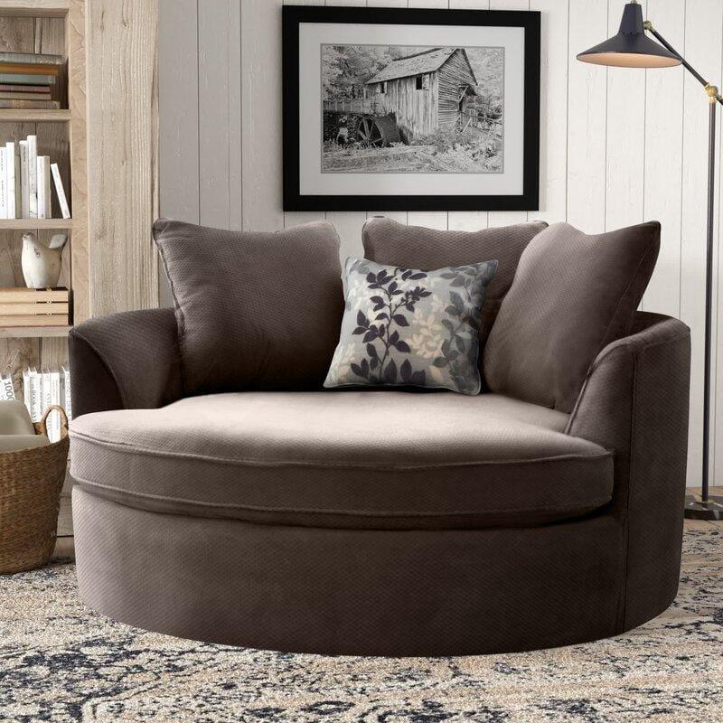 Modern Premium Barrel Shape Sofa Couch for Home & Office Chaise Lounge
