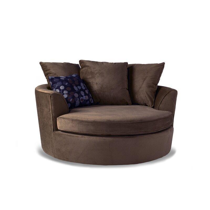 Modern Premium Barrel Shape Sofa Couch for Home & Office Chaise Lounge