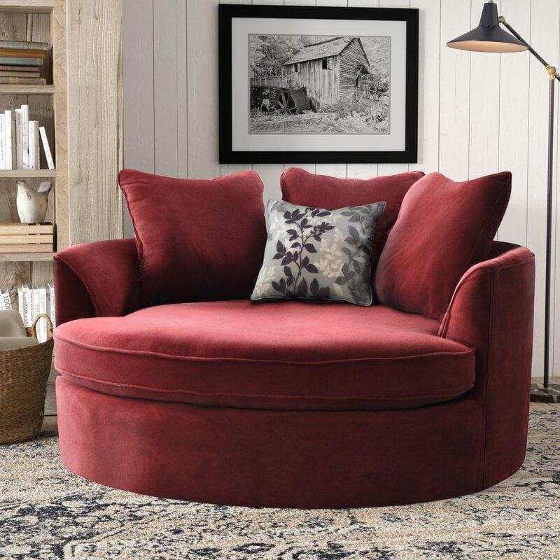 Modern Premium Barrel Shape Sofa Couch for Home & Office Chaise Lounge