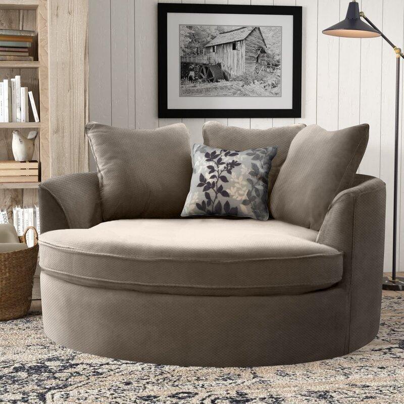 Modern Premium Barrel Shape Sofa Couch for Home & Office Chaise Lounge