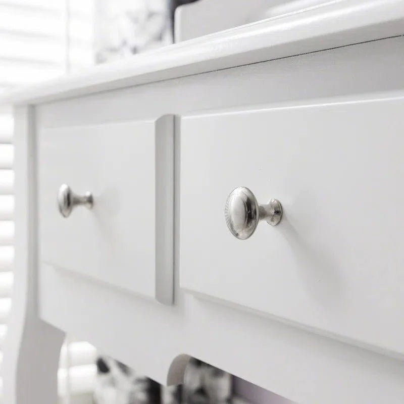 LUARANE Vanity Dressing Table Set with Mirror & Cushioned Stool – Elegant & Multifunctional