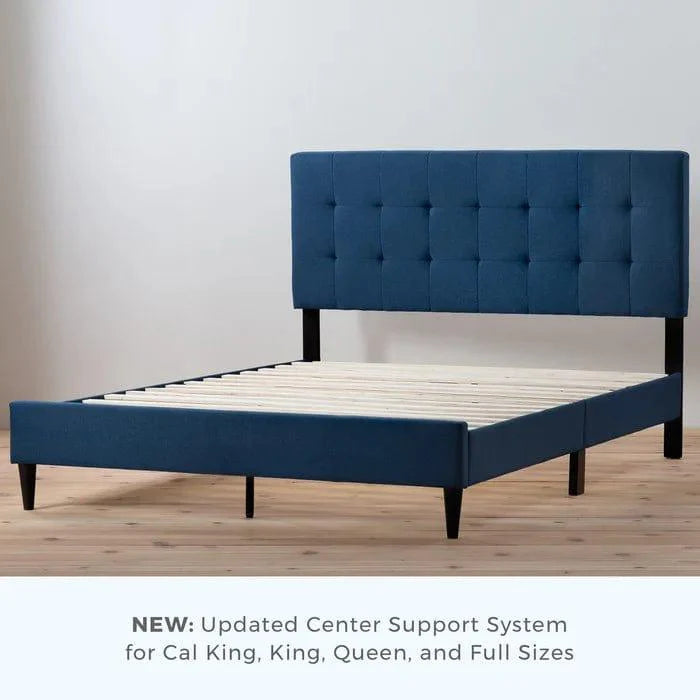 Peters Tufted Upholstered Low Profile Platform Bed