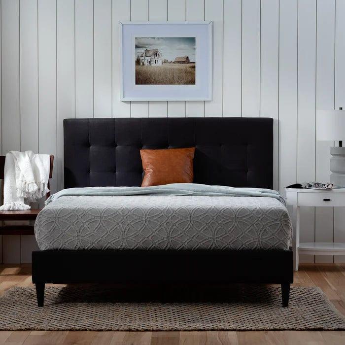 Peters Tufted Upholstered Low Profile Platform Bed