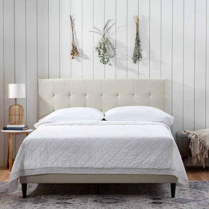 Peters Tufted Upholstered Low Profile Platform Bed
