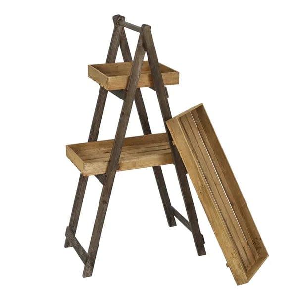 Plant Stand: Wooden 3 Shelve Plant Stand