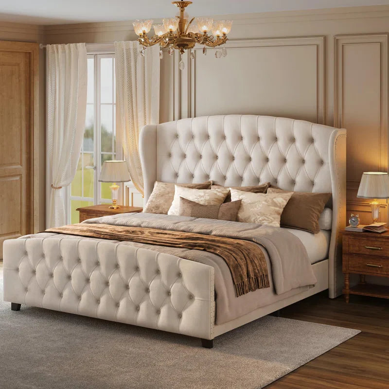 Rittman Upholstered Platform Bed Frame Size