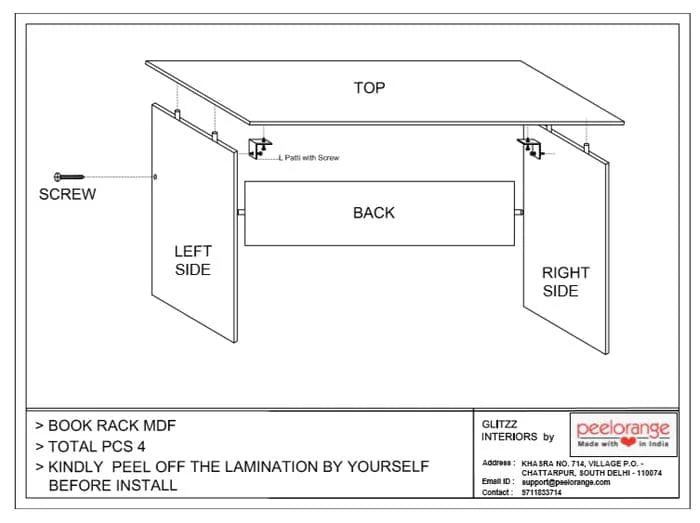 Book Retro Rack Decoration Bookshelf Case