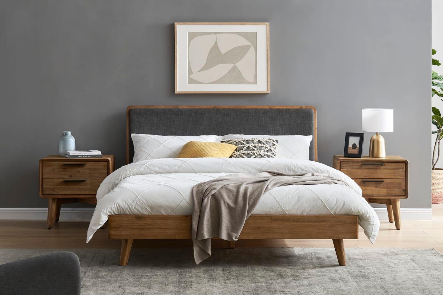 Solid Acacia Wood Seb Nightstand