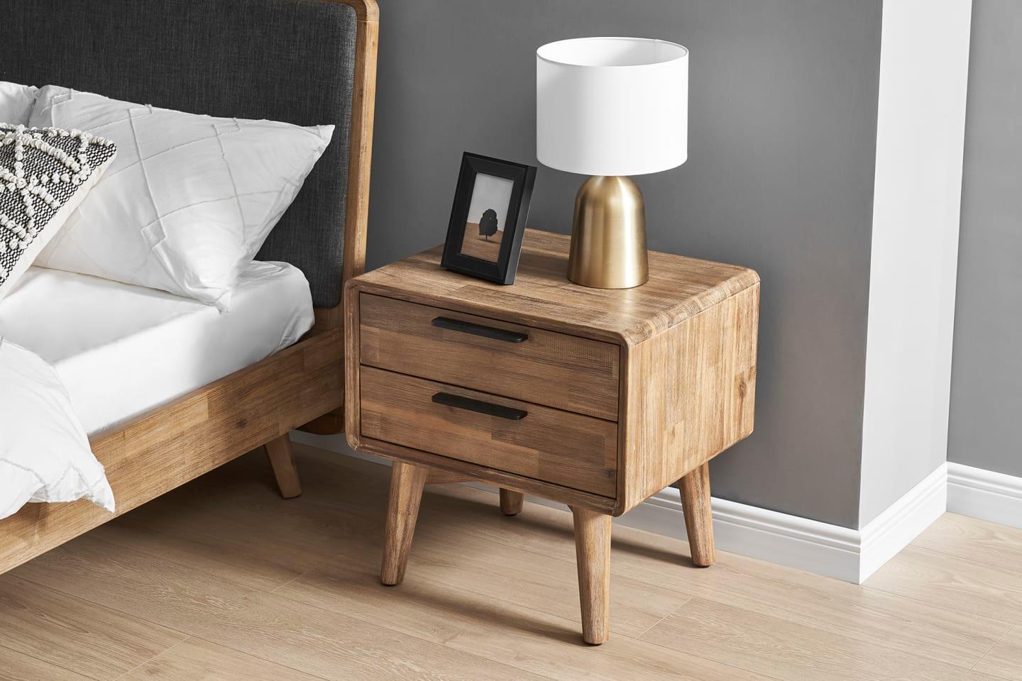 Solid Acacia Wood Seb Nightstand