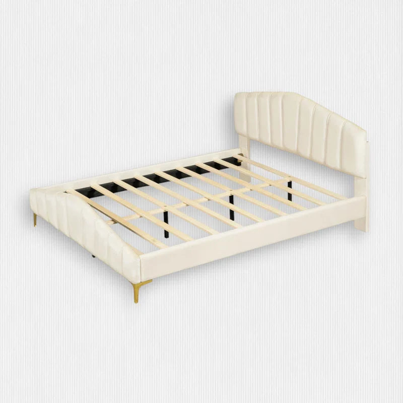 Classic Comfort Tasheema Queen Upholstered Low Profile Platform Bed