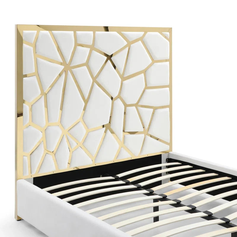 Vendhan Upholstered Metal Platform Bed