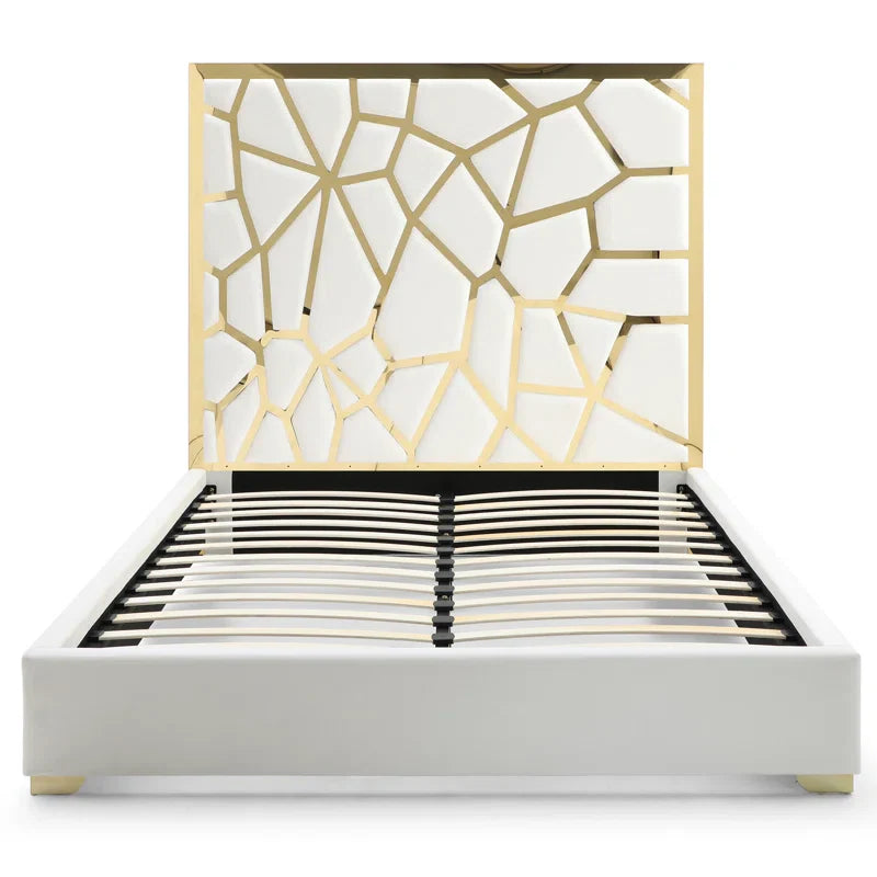 Vendhan Upholstered Metal Platform Bed