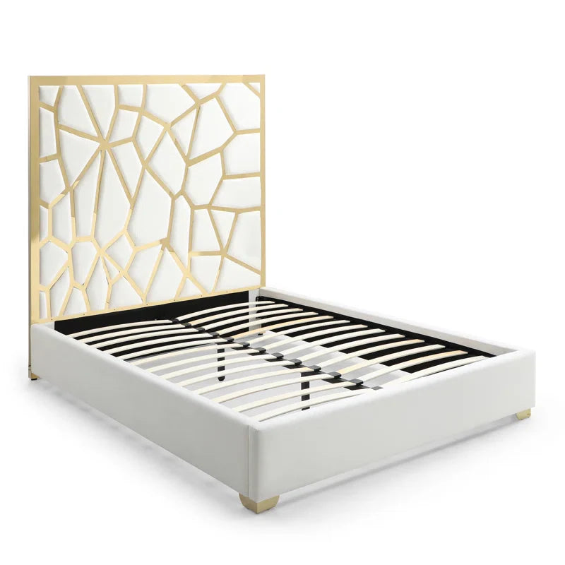 Vendhan Upholstered Metal Platform Bed