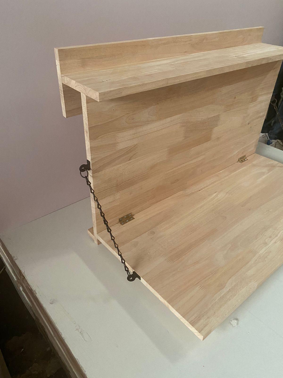 Hanging Laptop/Desktop Organizer – Balcony & Railing Friendly!