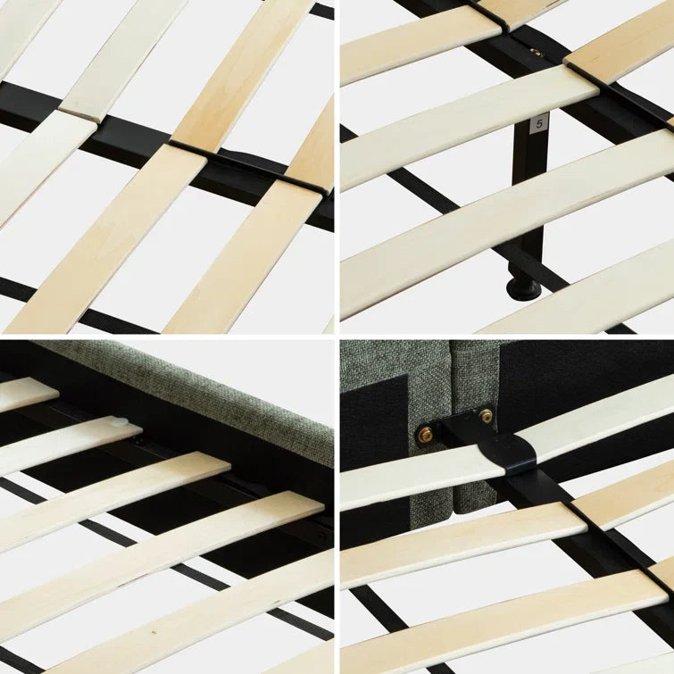 Willma Upholstered Platform Bed Frame and Headboard
