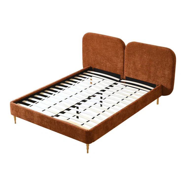 Willma Upholstered Platform Bed Frame and Headboard