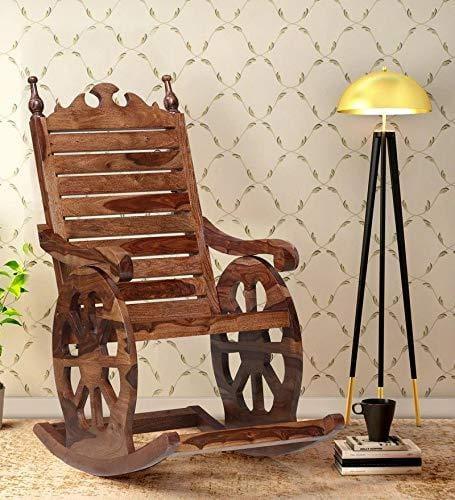 Amberville Colonial Chair in Rustic Teak Finish