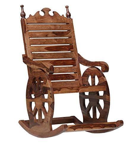 Amberville Colonial Chair in Rustic Teak Finish